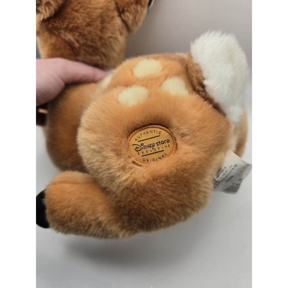 Disney Store Original Exclusive Bambi Lying Deer 12" Plush Stuffed Animal Toy - Picture 4 of 6